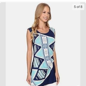 Nic+Zoe size L NWT NIC+ZOE SzS PROVENCE HANDPAINTED SLEEVELESS TOP MULTI